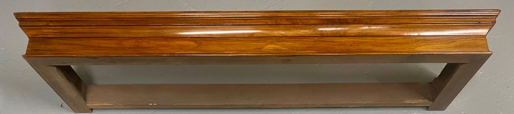 Good Victorian Walnut Open Bookcase View XI