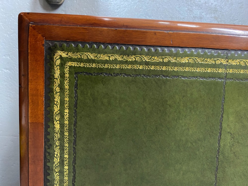 Antique Mahogany Pedestal Desk View V