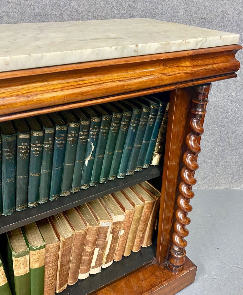 Antique Rosewood Open Bookcase View VII
