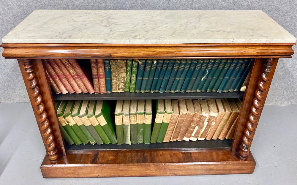 Antique Rosewood Open Bookcase View IX