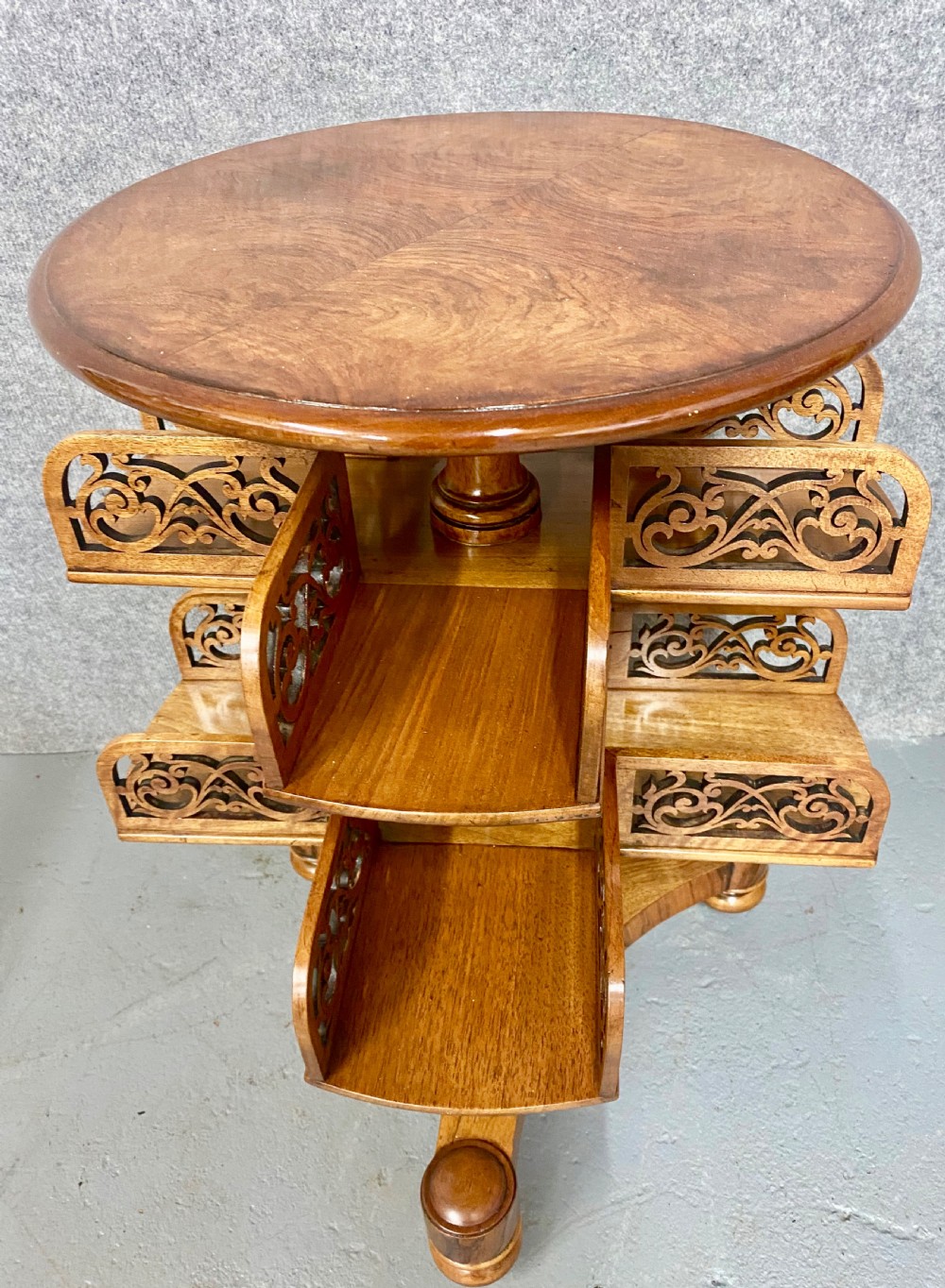 Antique Good Quality Revolving Book Table View II