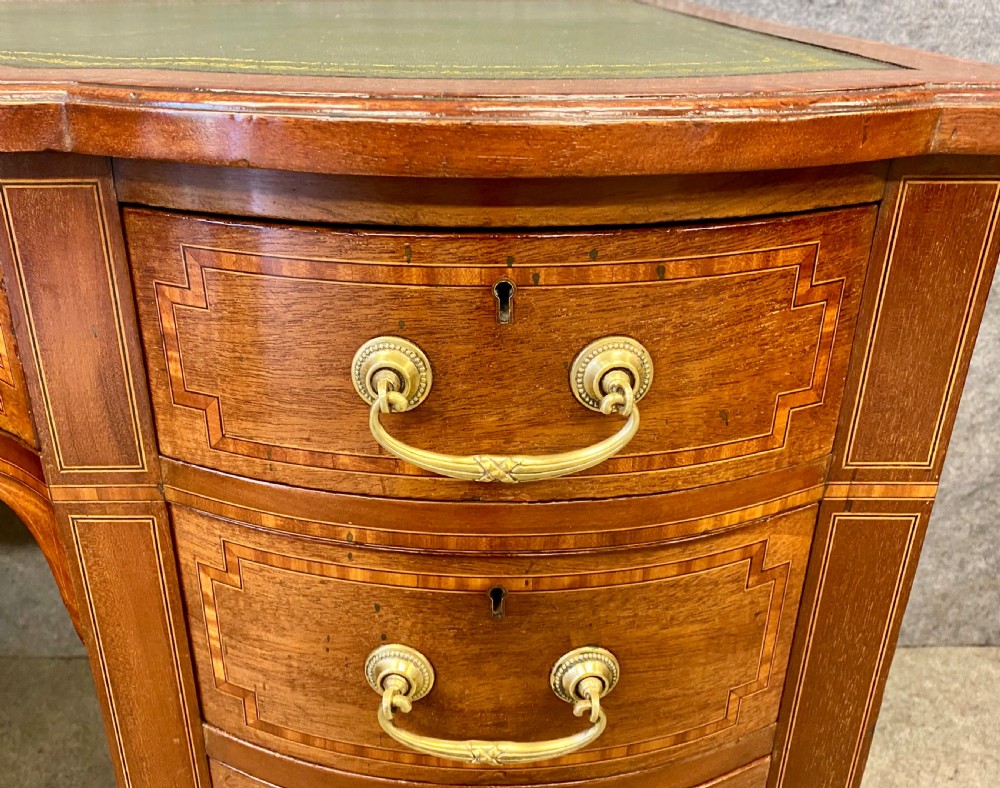 Edwardian Inlaid Mahogany Desk View V