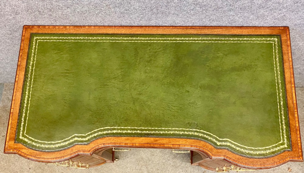 Edwardian Inlaid Mahogany Desk View XII