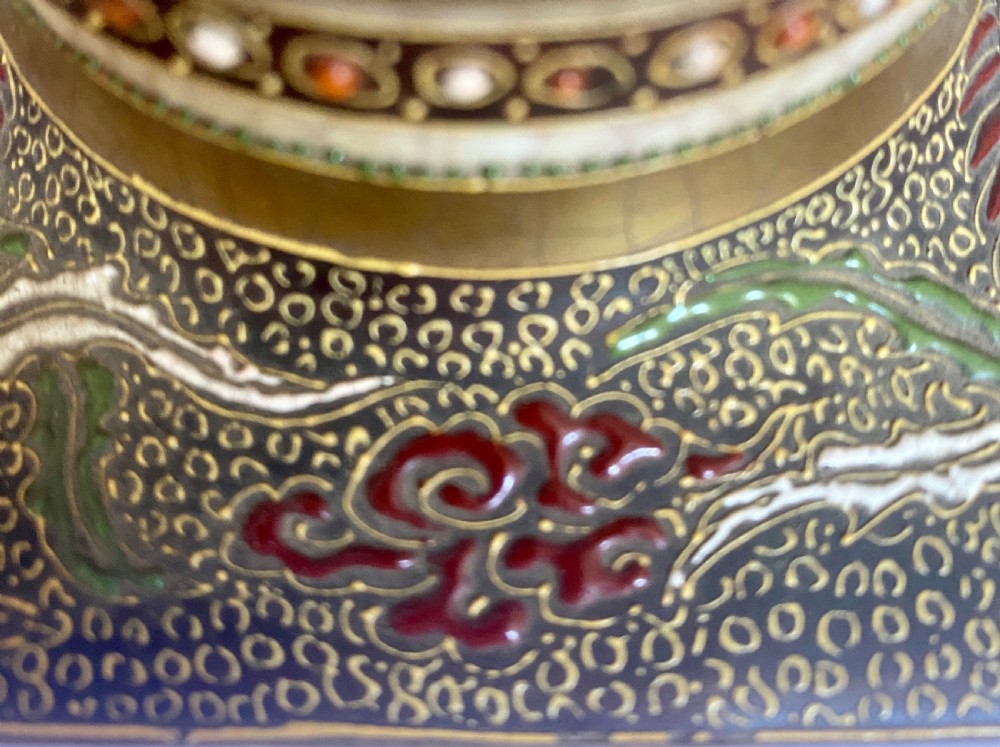 Unusual Square Satsuma Vase View IX