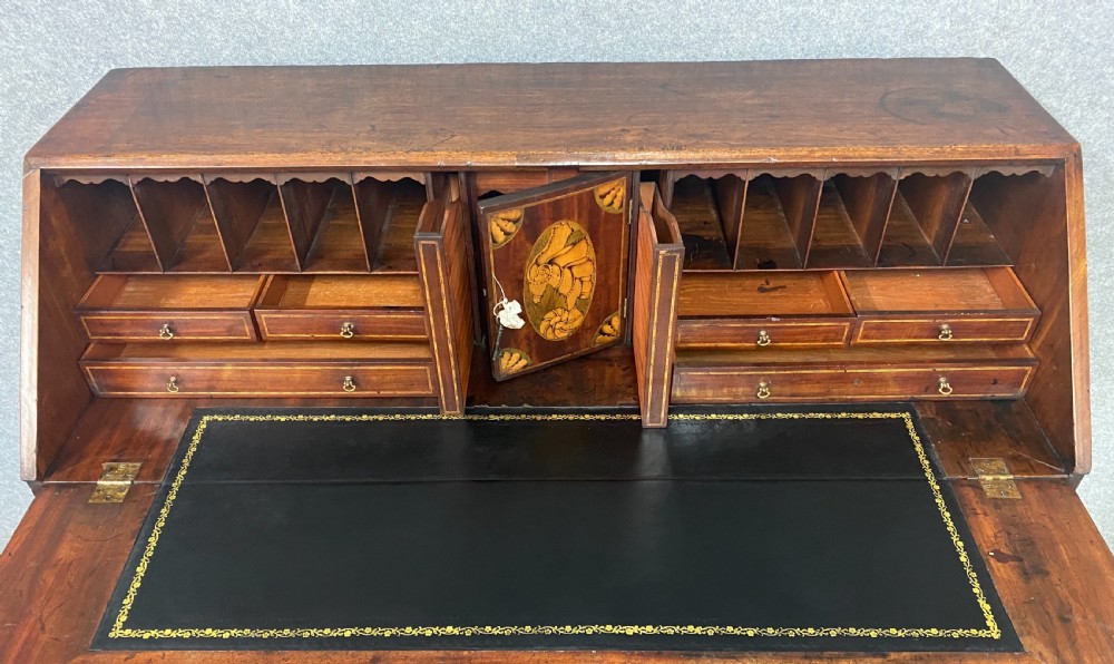 Large George III Mahogany Bureau View III