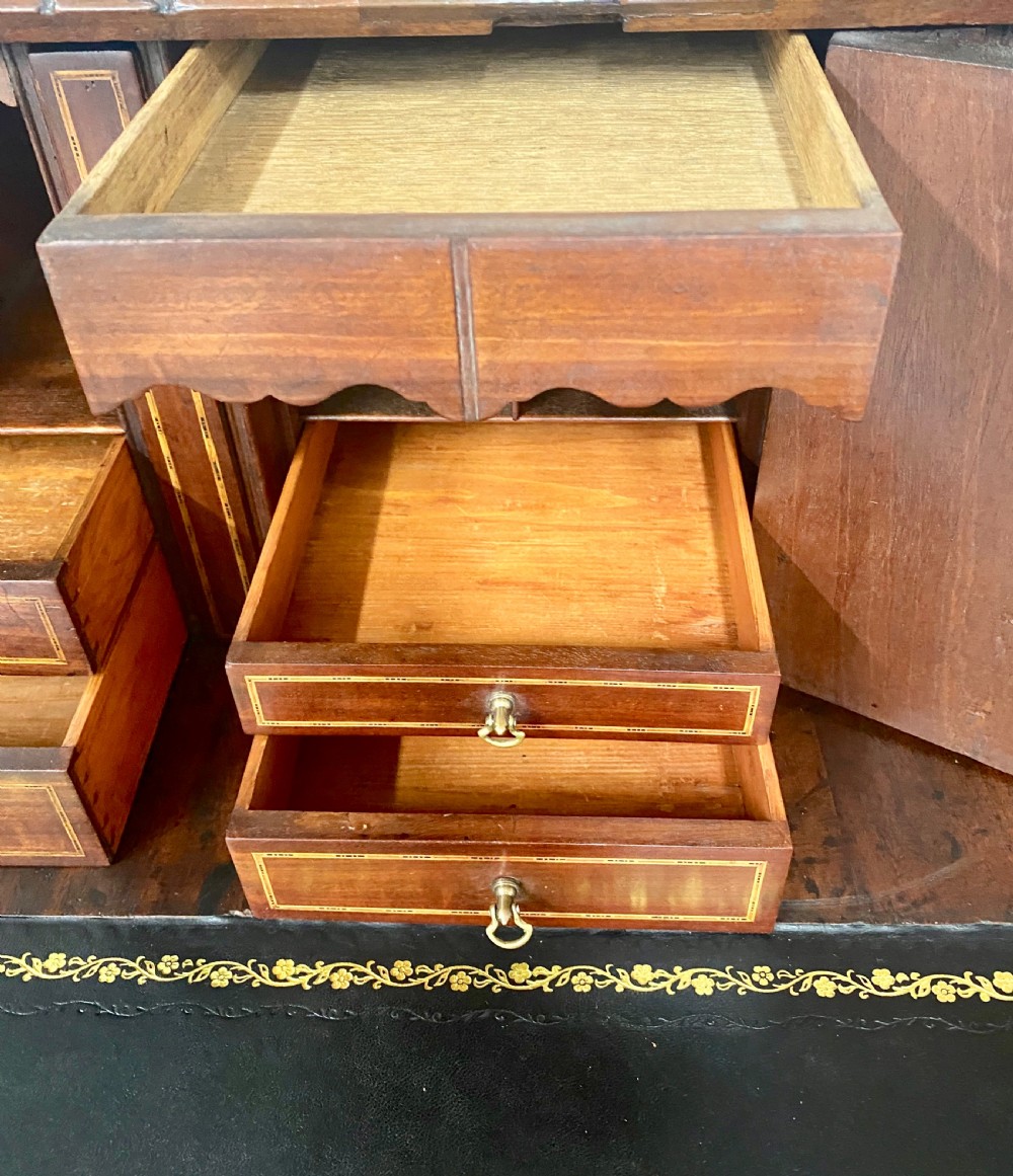 Large George III Mahogany Bureau View V