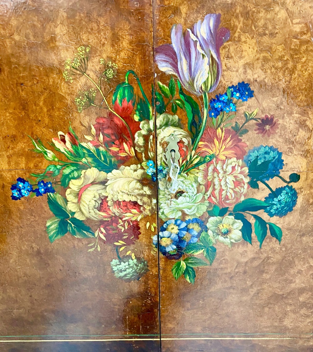 Highly Decorative Walnut Cocktail Cabinet View IV