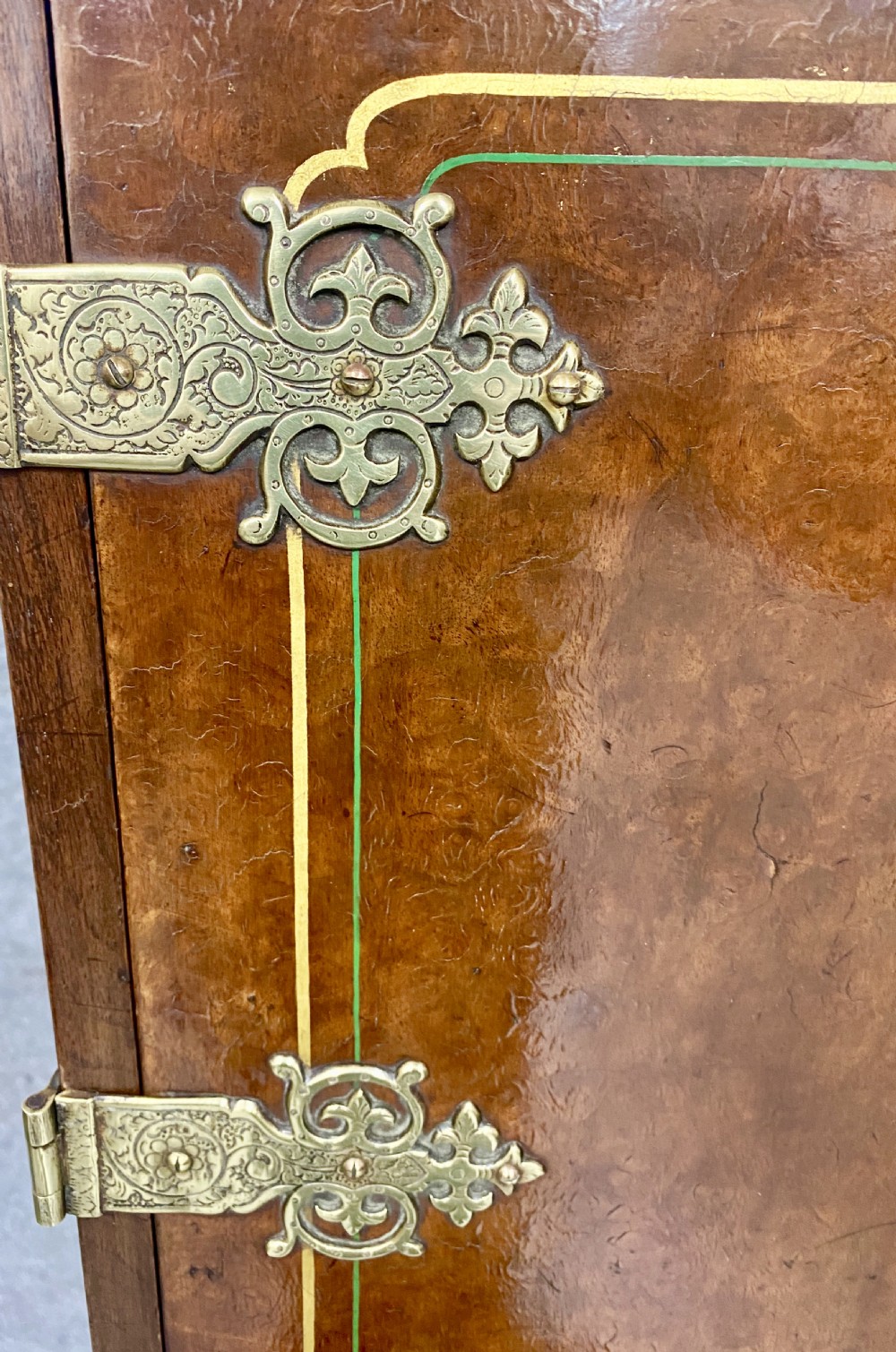 Highly Decorative Walnut Cocktail Cabinet View V