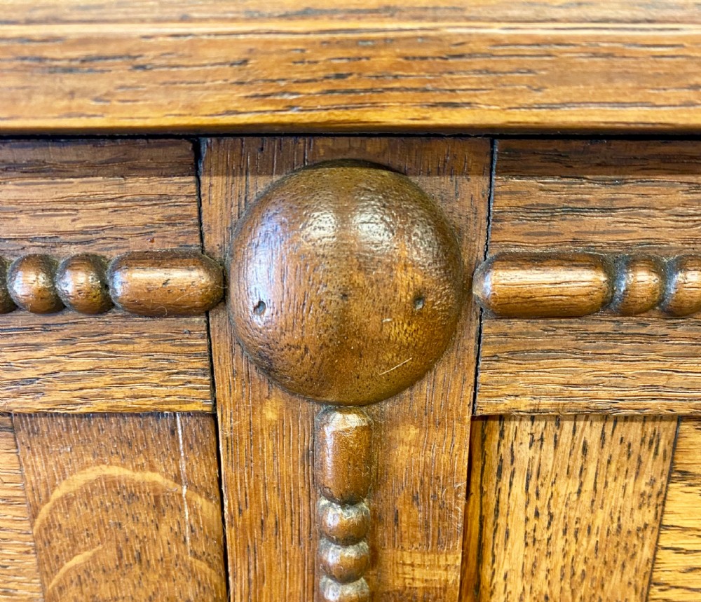 1920's Oak 4 Door Bookcase View III