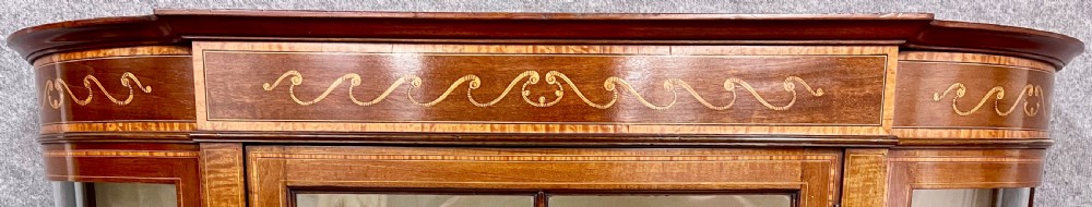 Edwardian Mahogany & Inlaid Display Cabinet View VI