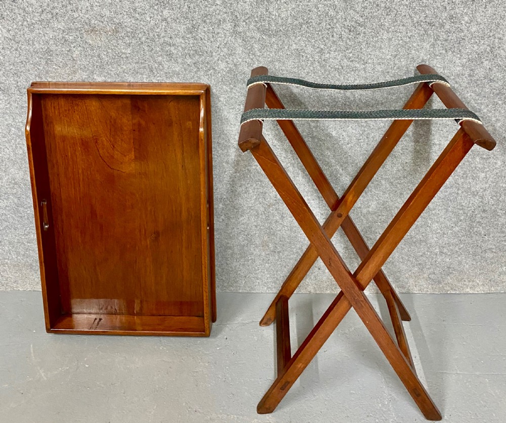 Antique Butler's Tray on Stand View III