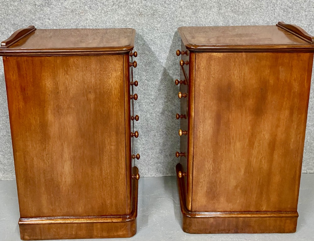 Pair Pedestal Bedside Chests View III