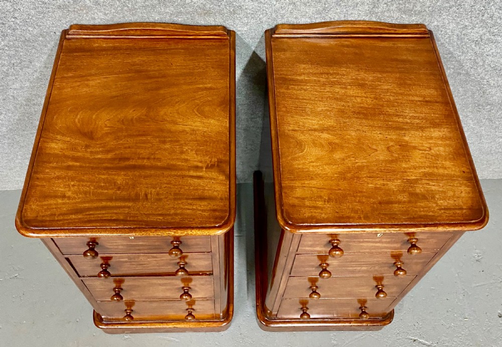Pair Pedestal Bedside Chests View V