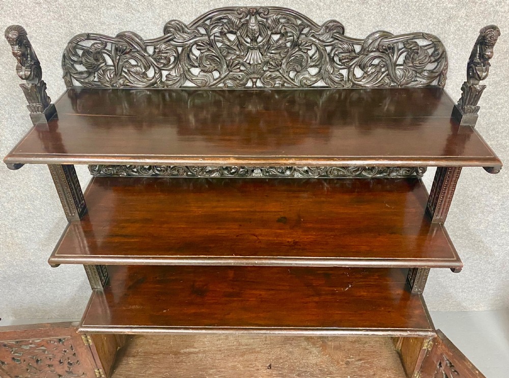 Large Anglo Indian Serving Table Sideboard View XII