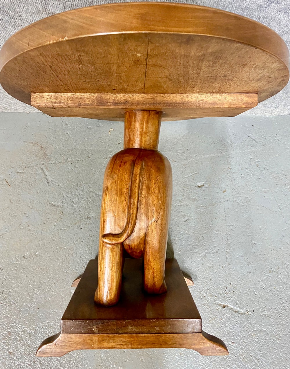 Carved Teak Elephant Coffee Table View VIII