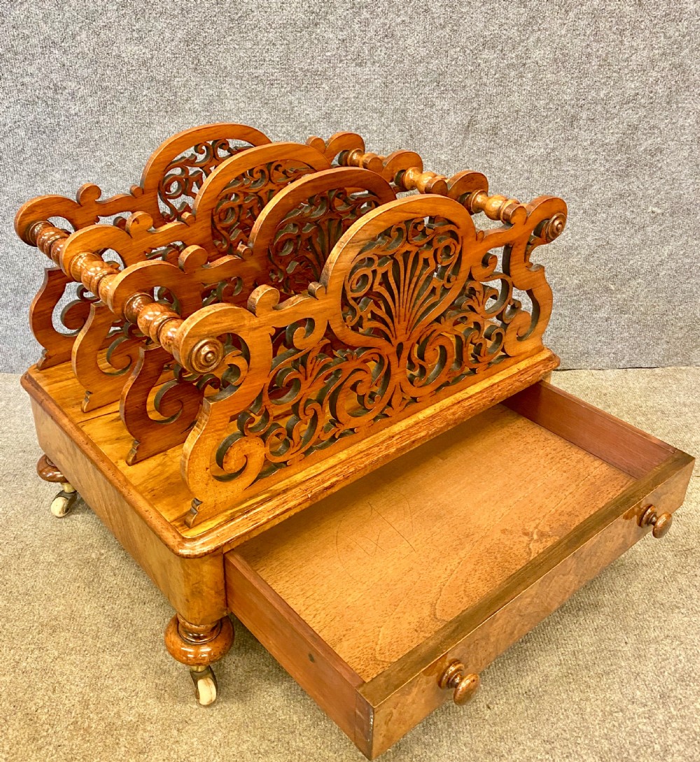 Super Quality Victorian Walnut Canterbury View IV
