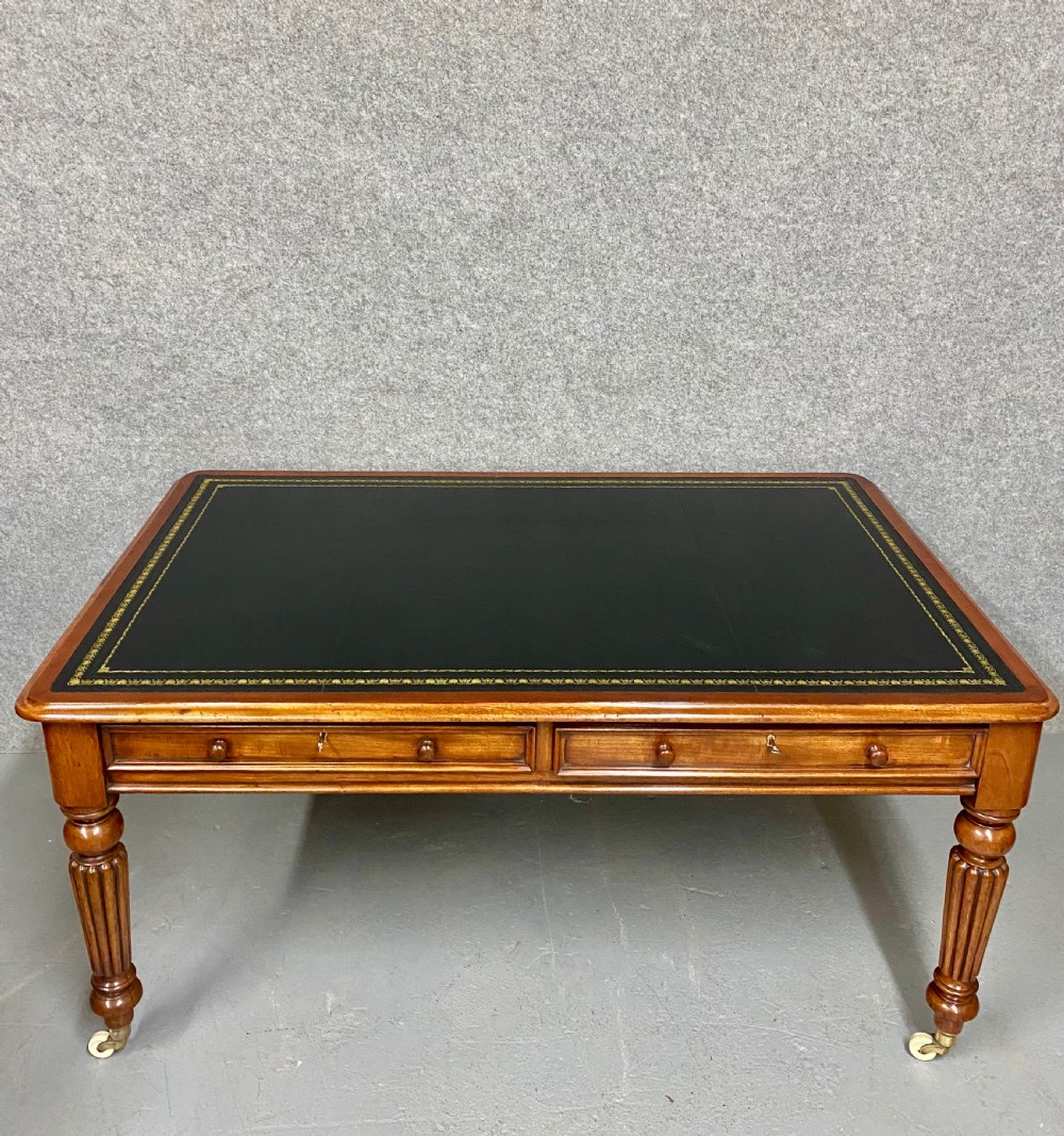 Large Antique Mahogany Desk View II