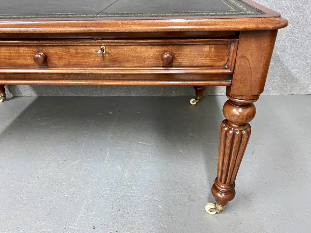Large Antique Mahogany Desk View III