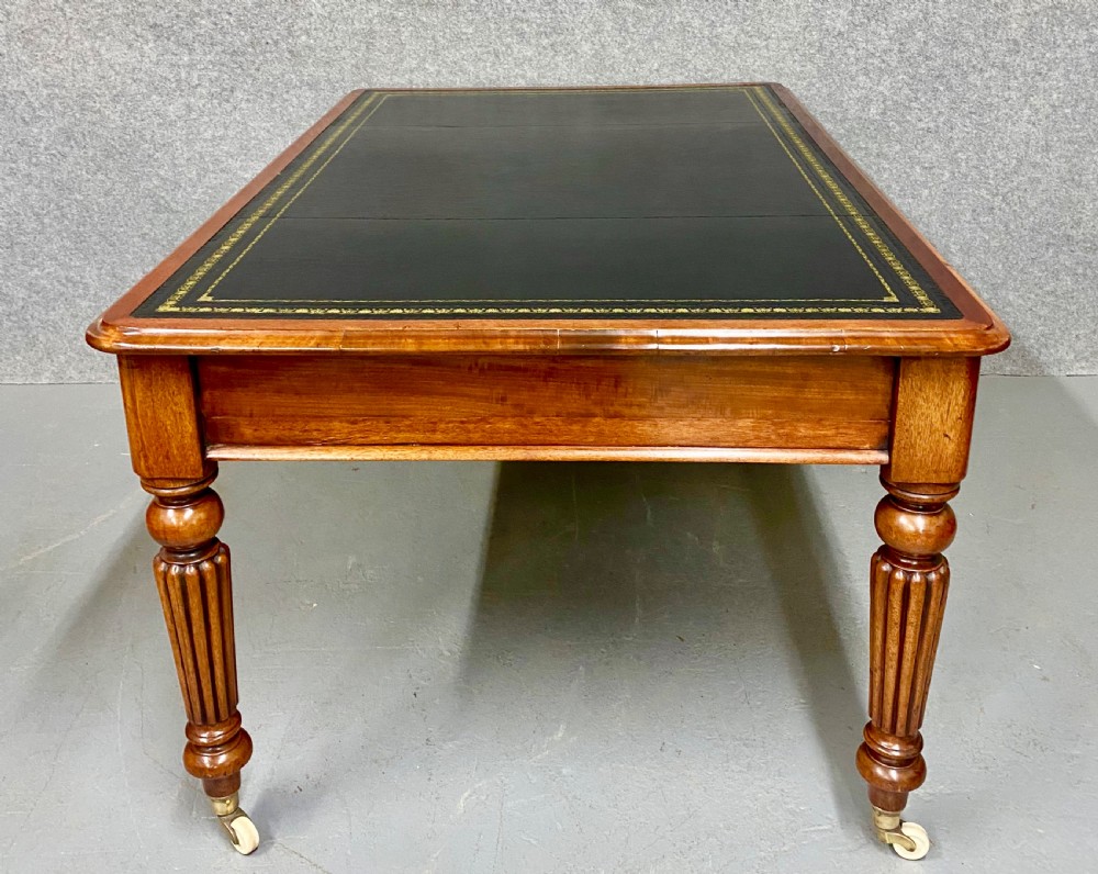 Large Antique Mahogany Desk View VI