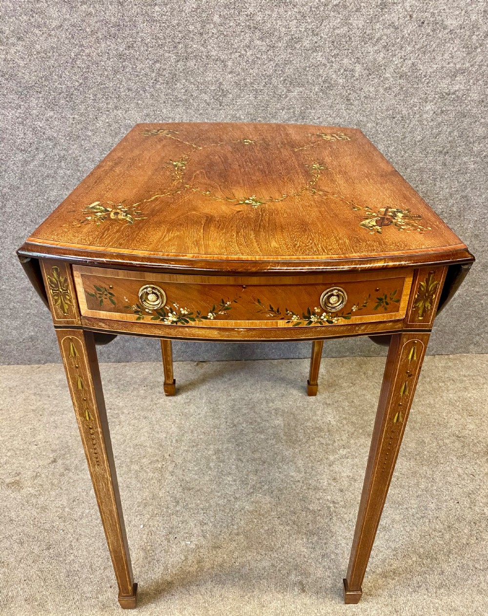 Sheraton Revival Painted Pembroke Table