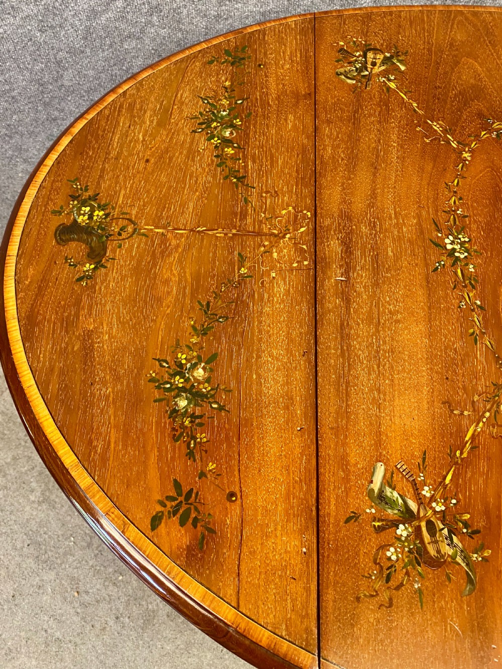 Sheraton Revival Painted Pembroke Table View XII