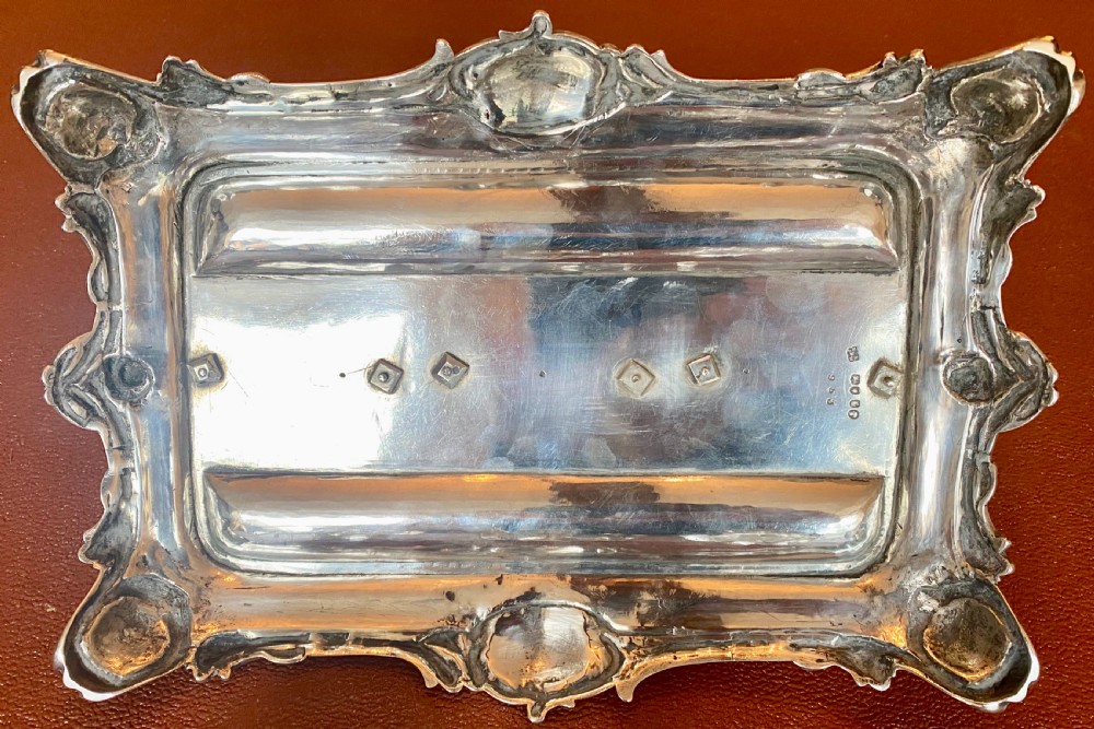 Fine Sterling Silver Victorian Desk Standish View IV