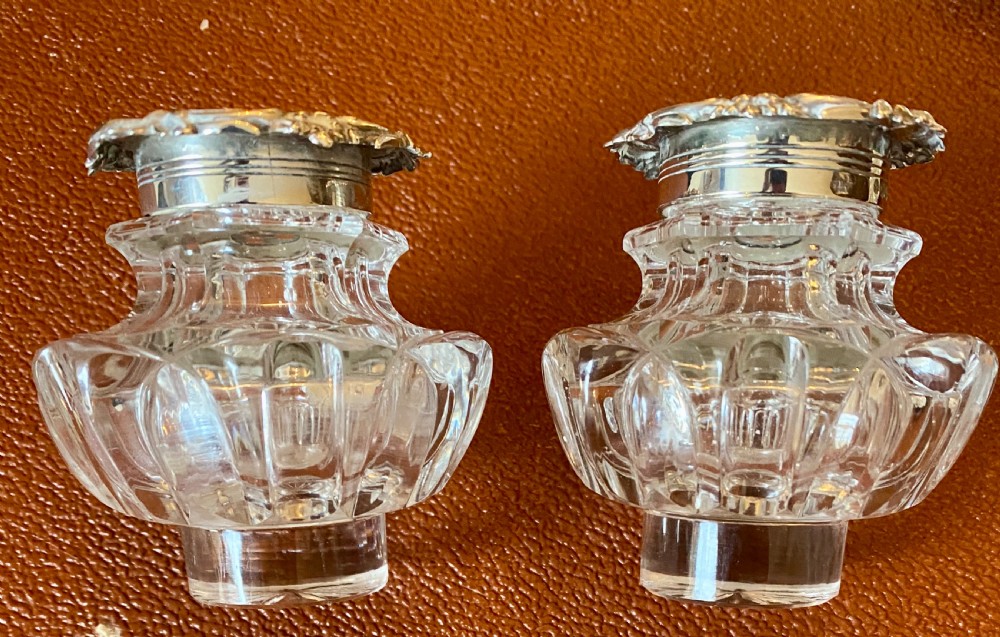 Fine Sterling Silver Victorian Desk Standish View VII
