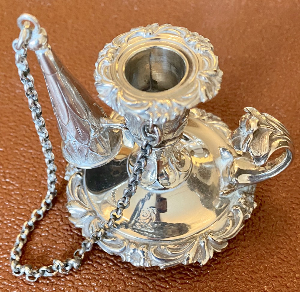 Fine Sterling Silver Victorian Desk Standish View IX