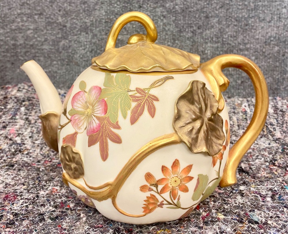 Unusual Royal Worcester Tea Pot