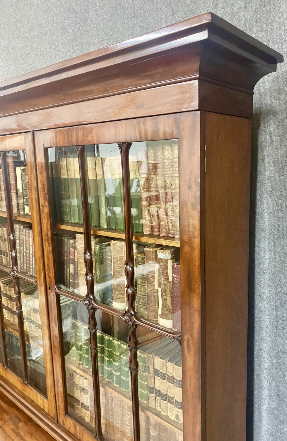 Good Quality Antique Cylinder Bureau Bookcase View II