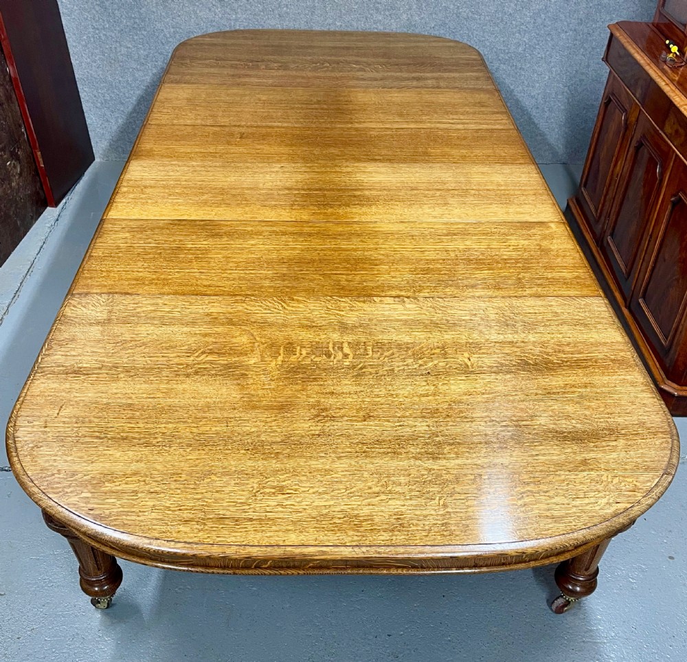 A Substantial 11ft 6in. X 5ft  Antique Extending Oak Dining Table
