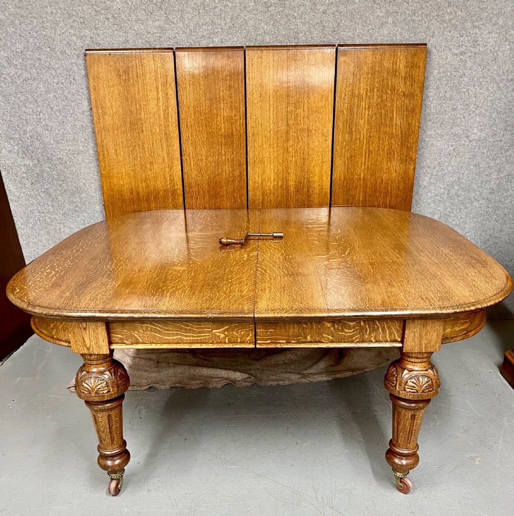 A Substantial 11ft 6in. X 5ft  Antique Extending Oak Dining Table View II