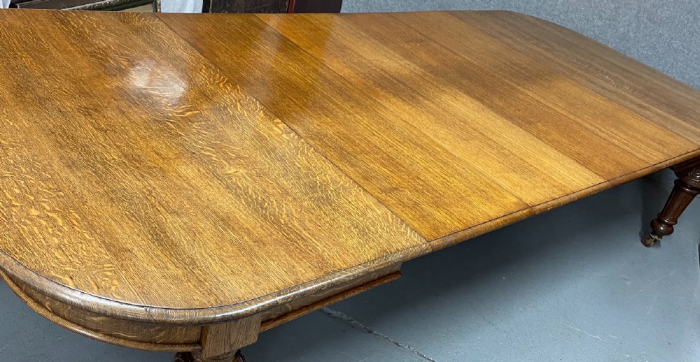 A Substantial 11ft 6in. X 5ft  Antique Extending Oak Dining Table View VI