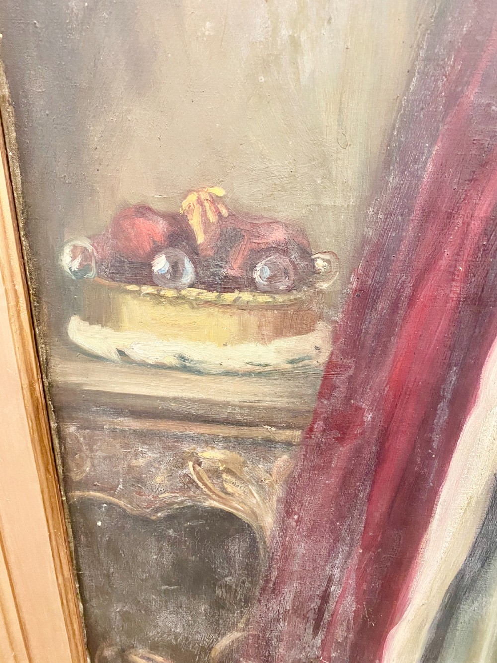 Life Size Oil on Canvas British Baron Painting View VI
