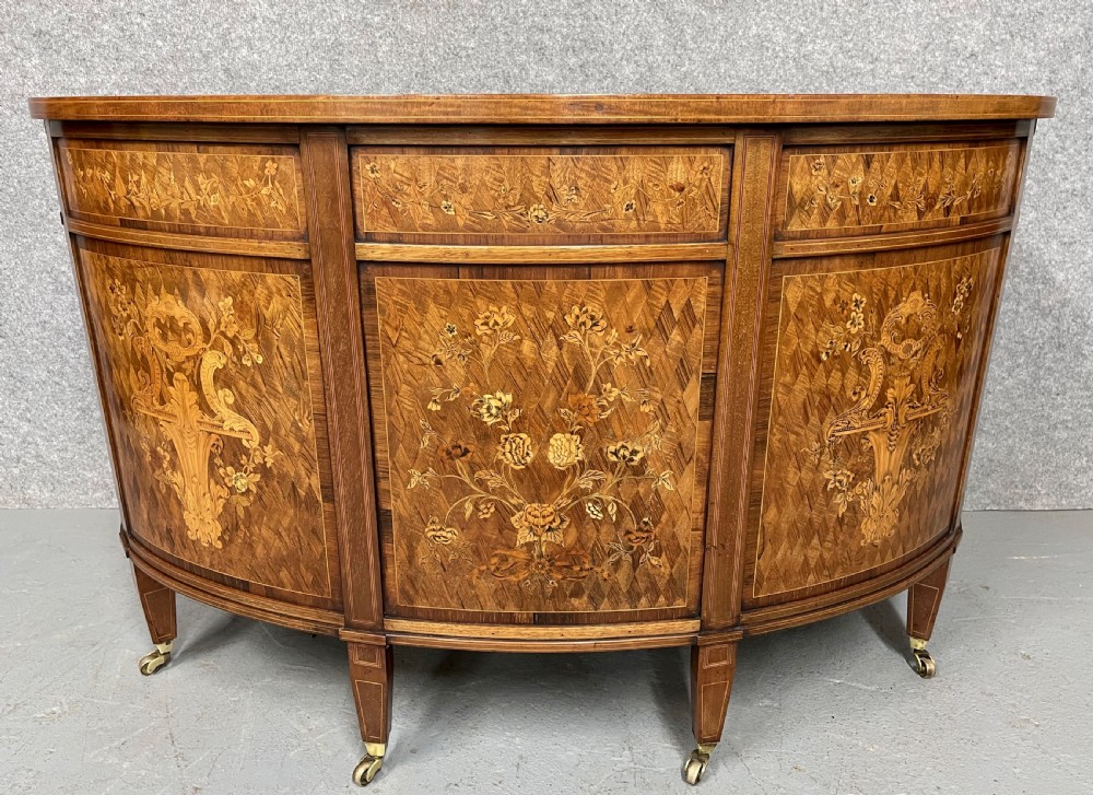Fine Sheraton Revival Kidney Shaped Desk View III