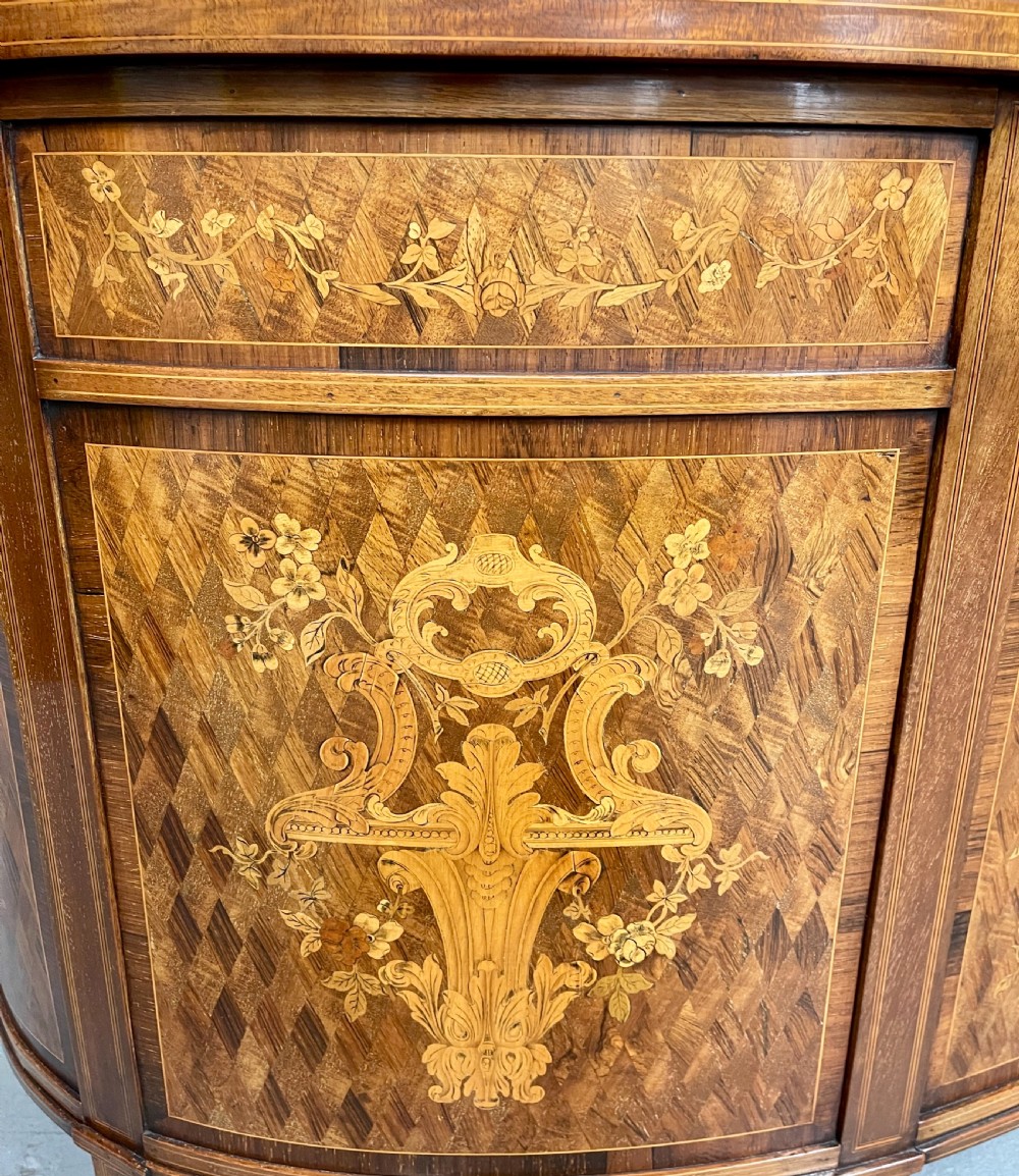 Fine Sheraton Revival Kidney Shaped Desk View IV