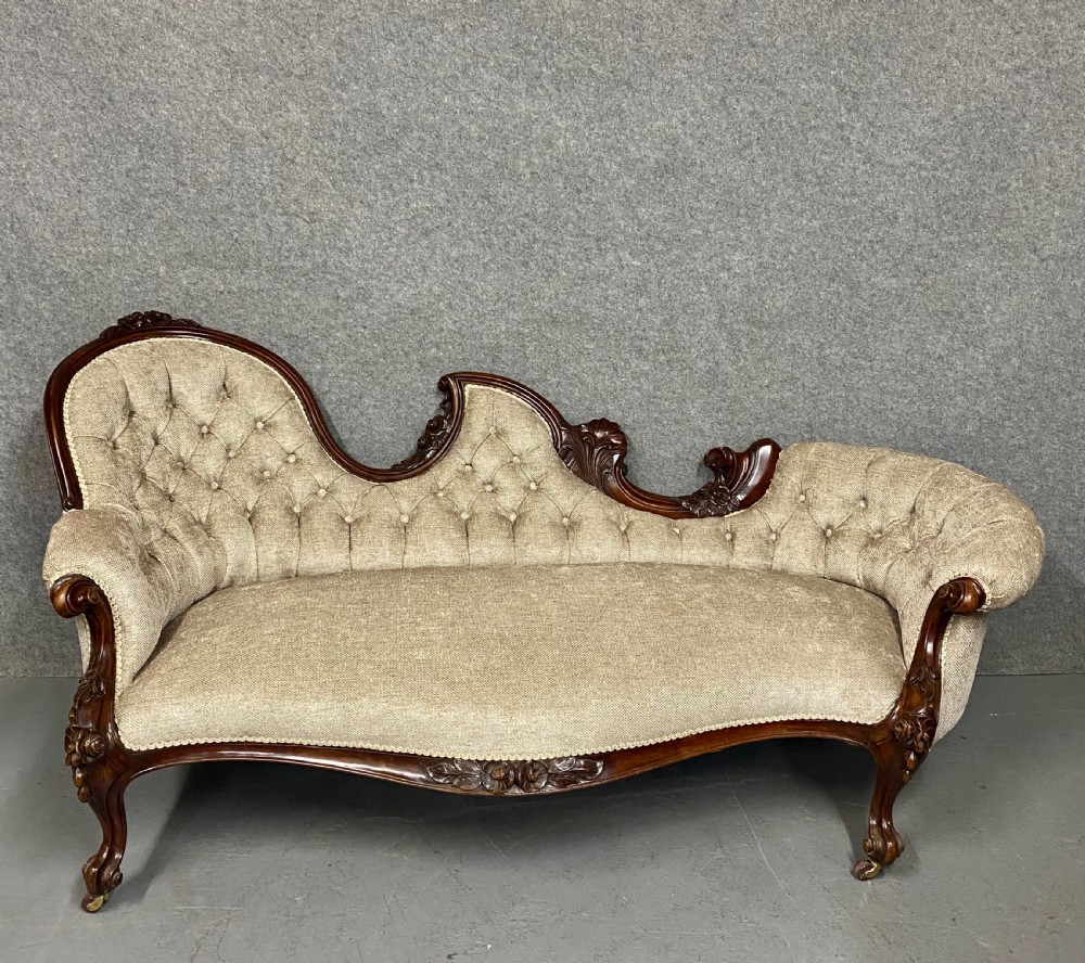 Superb Victorian Chaise Longue Sofa