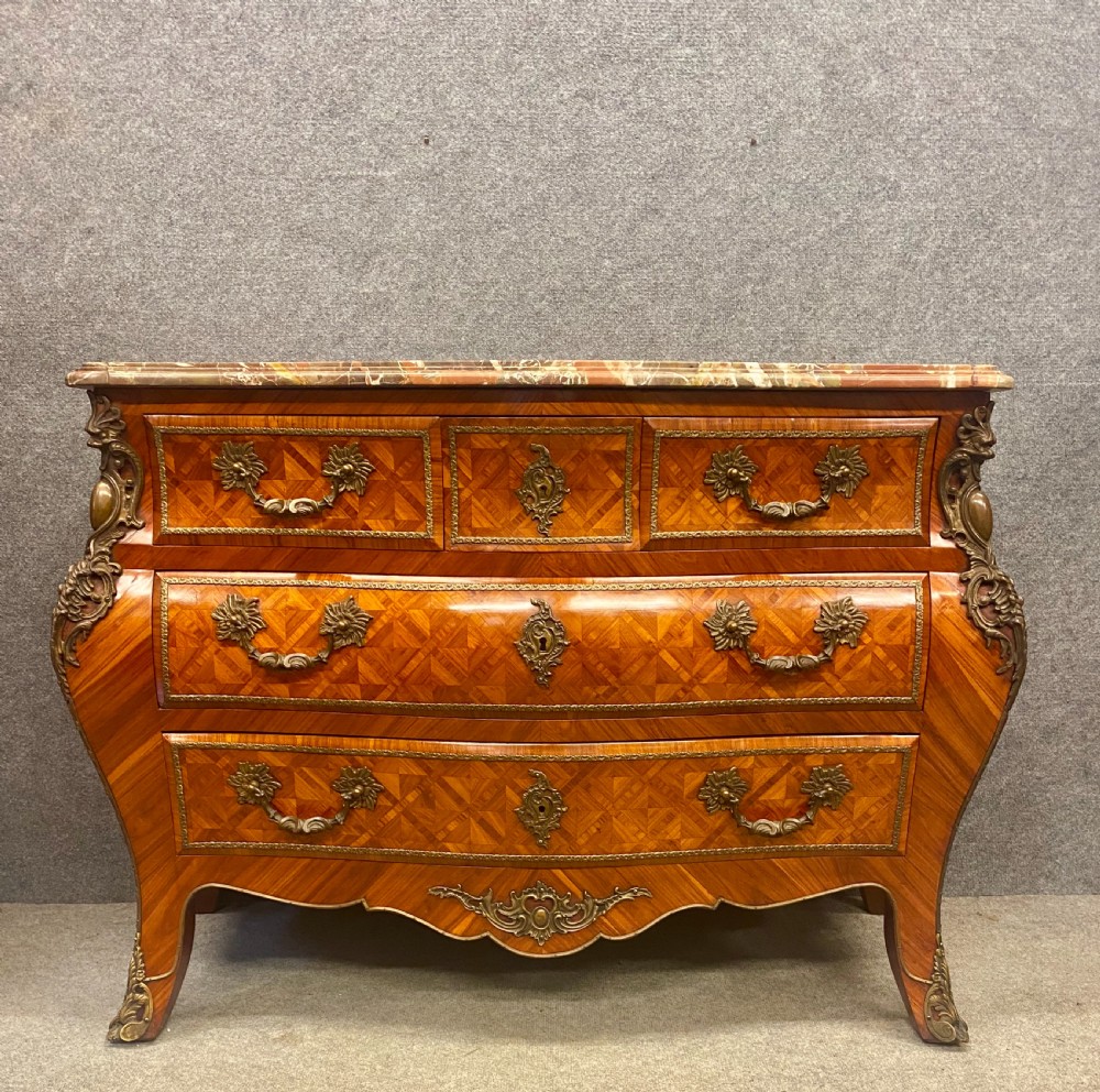 Substantial French Kingwood Commode Chest of Drawers View III