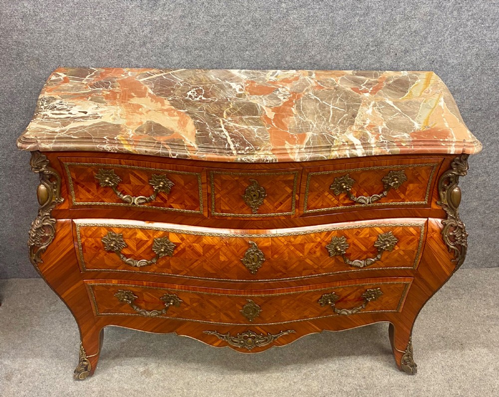Substantial French Kingwood Commode Chest of Drawers View II
