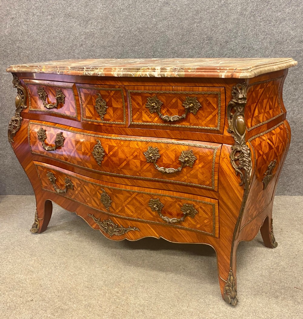 Substantial French Kingwood Commode Chest of Drawers