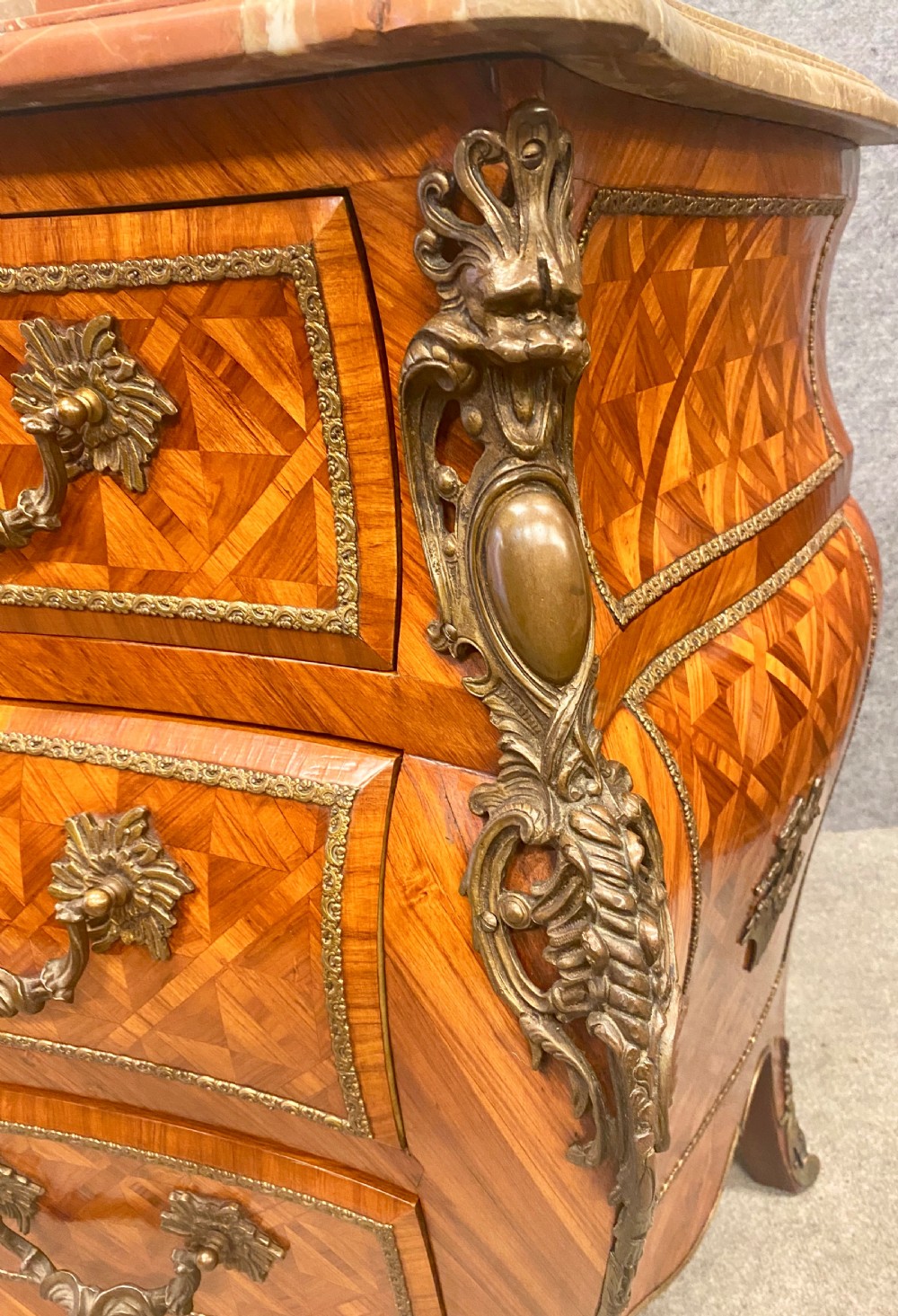 Substantial French Kingwood Commode Chest of Drawers View VI