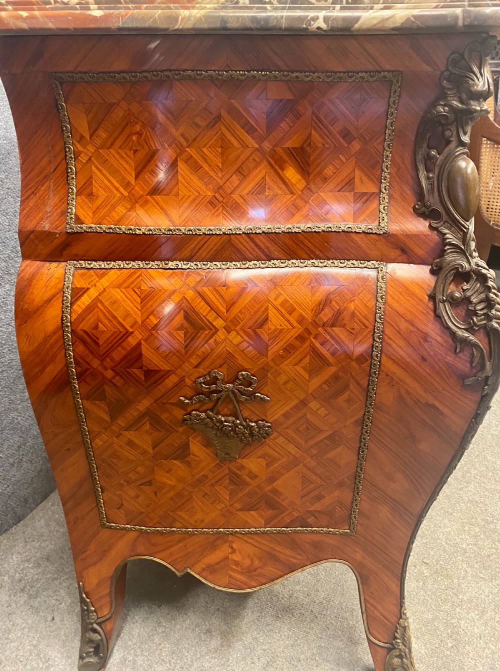 Substantial French Kingwood Commode Chest of Drawers View XIII