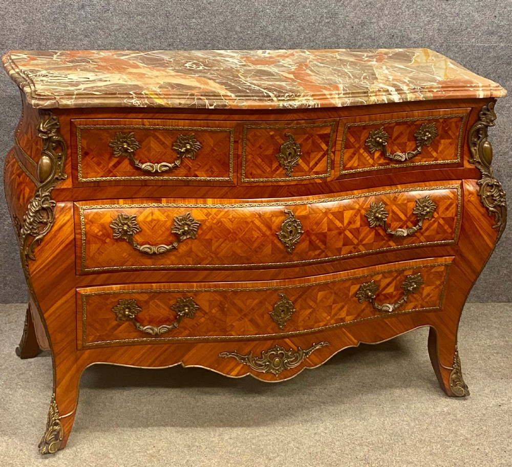 Substantial French Kingwood Commode Chest of Drawers View XV