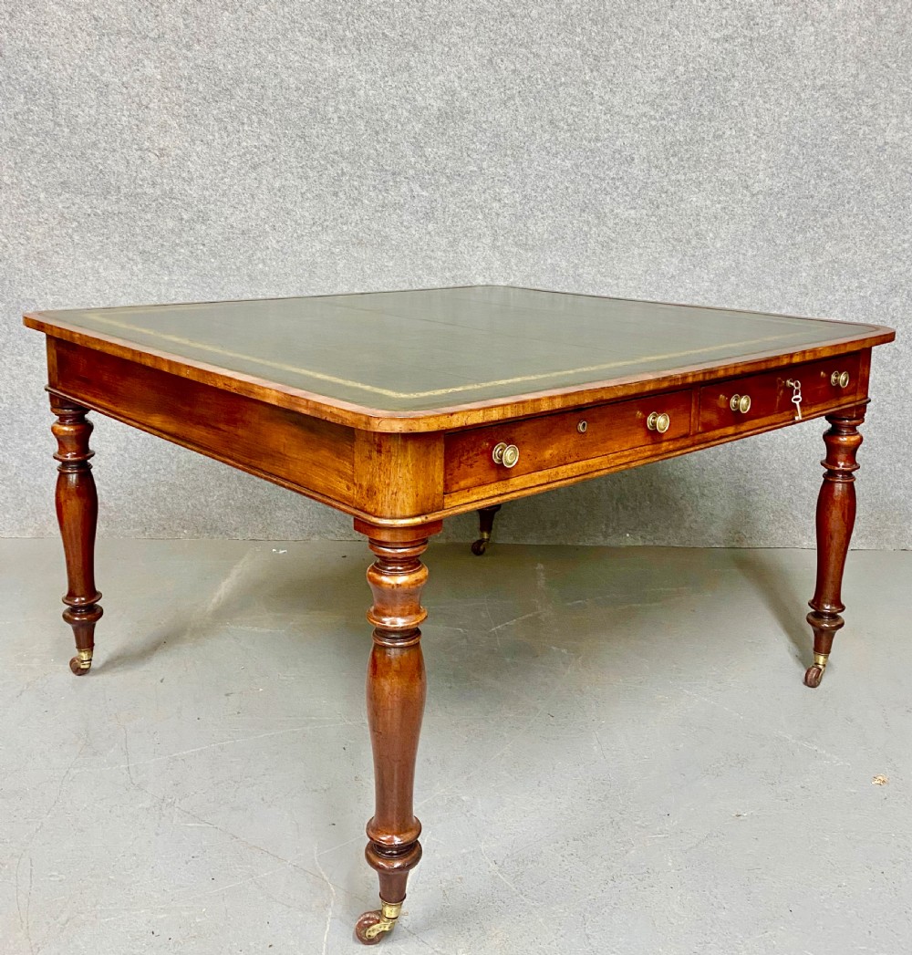 Large 19th.C. Mahogany Writing Table  View II