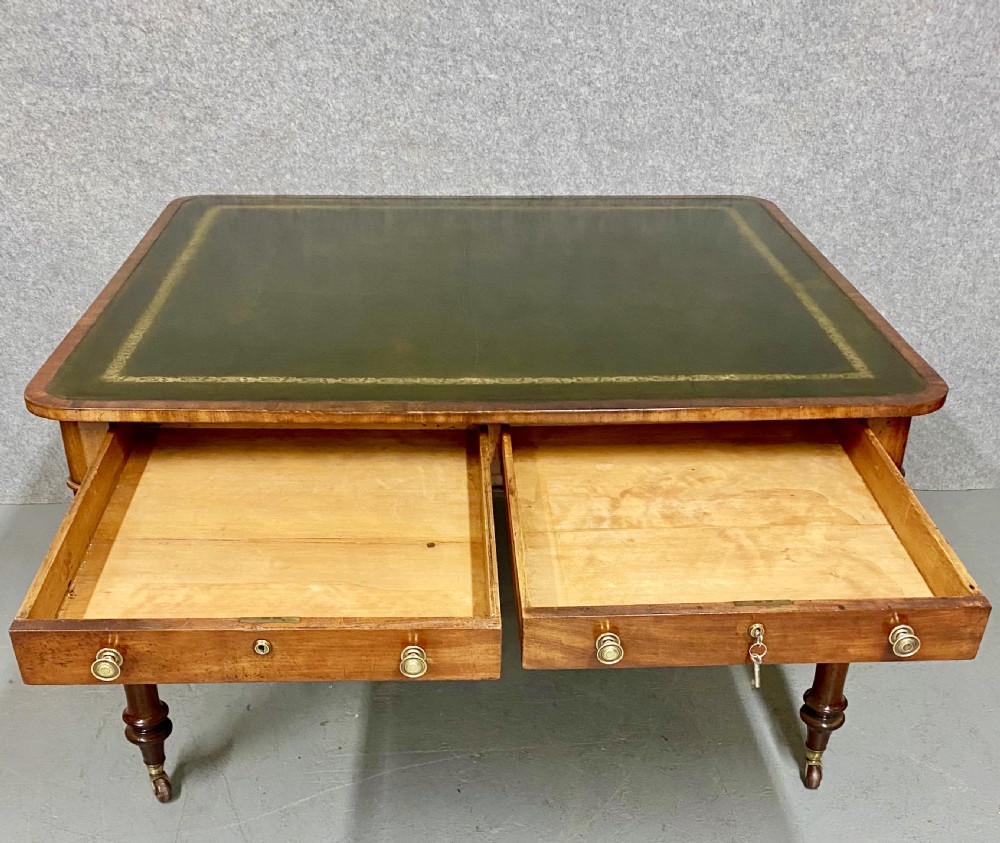 Large 19th.C. Mahogany Writing Table  View IV
