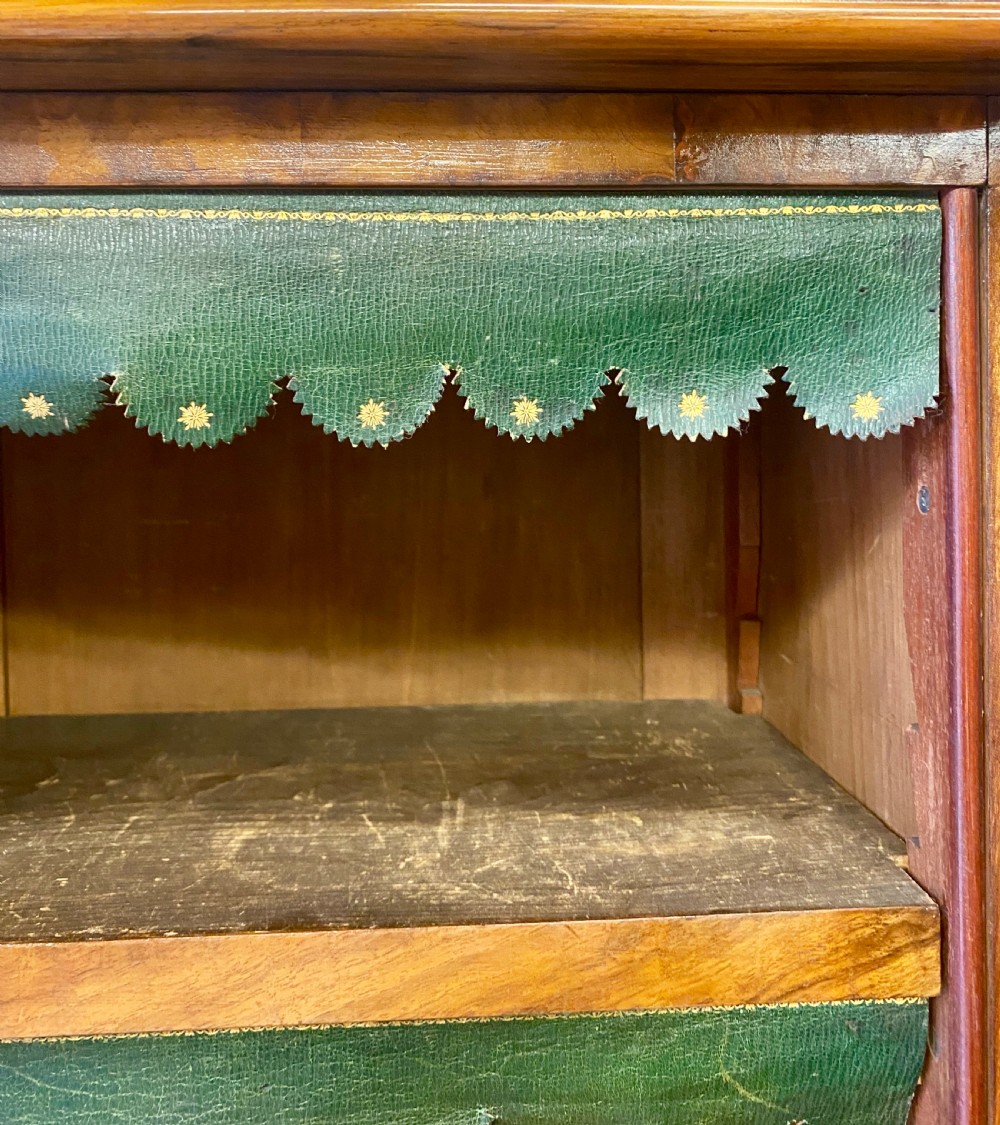 Superb Antique Burr Walnut Bookcase View XIV
