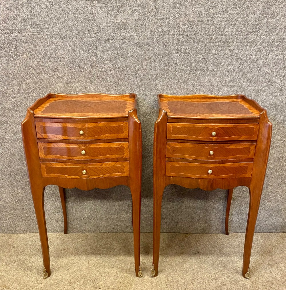 Pair of French Bedside Chests
