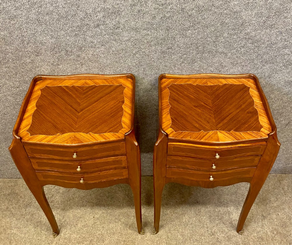 Pair of French Bedside Chests View II