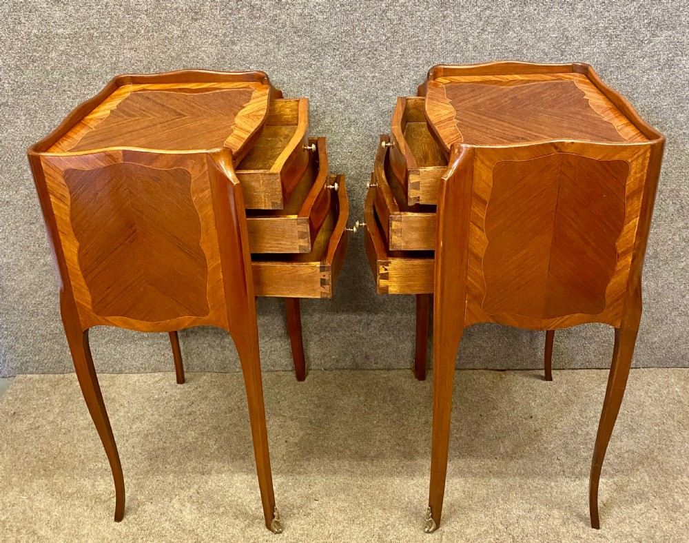 Pair of French Bedside Chests View IV