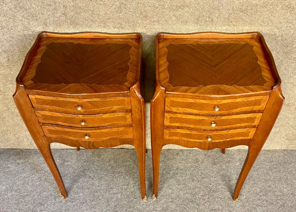 Pair of French Bedside Chests View IX